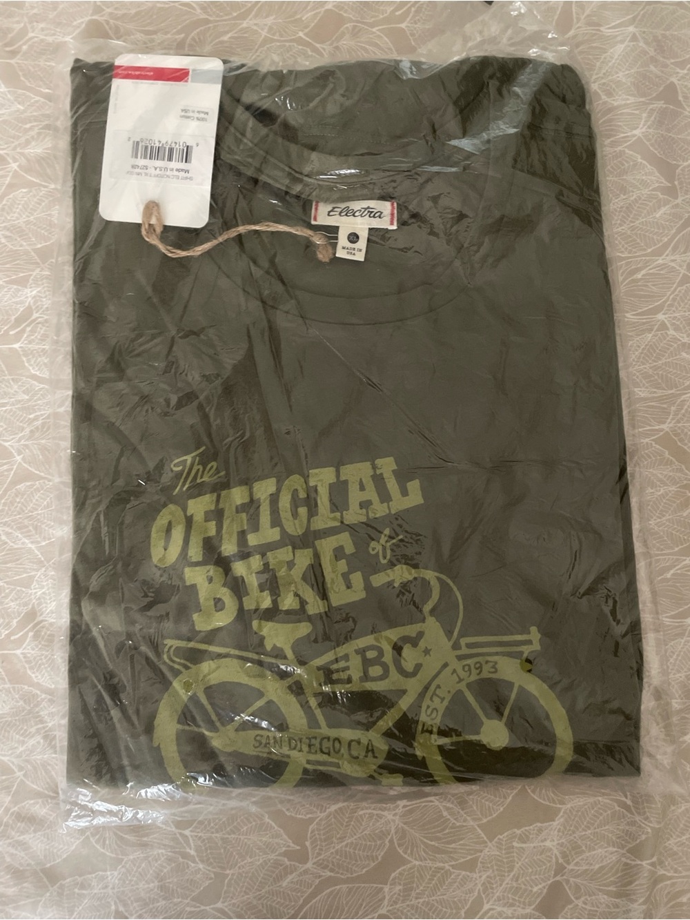 Men's Olive Graphic Short Sleeve Tee - The Official Bike